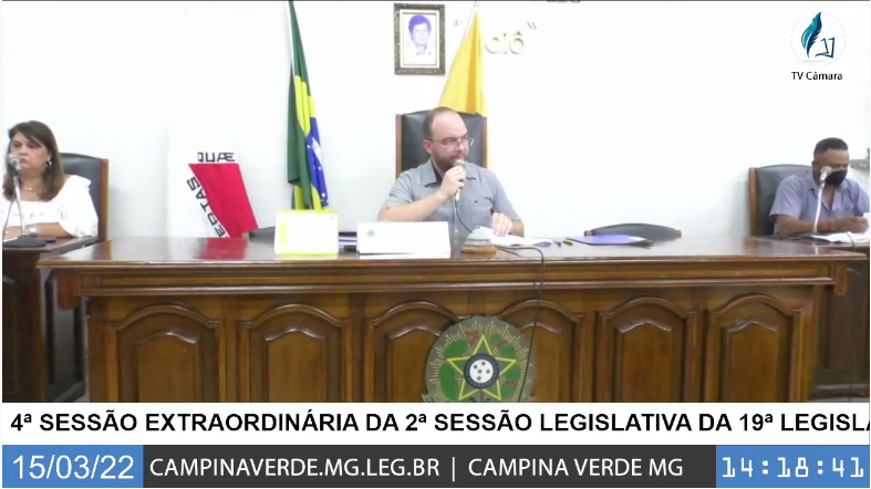 4ª SESSÃO EXTRAORDINÁRIA DA 2ª SESSÃO LEGISLATIVA DA 19ª LEGISLATURA