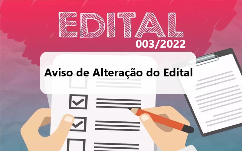 Aviso de Alteração do Edital