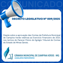 DECRETO LEGISLATIVO Nº. 009/2025