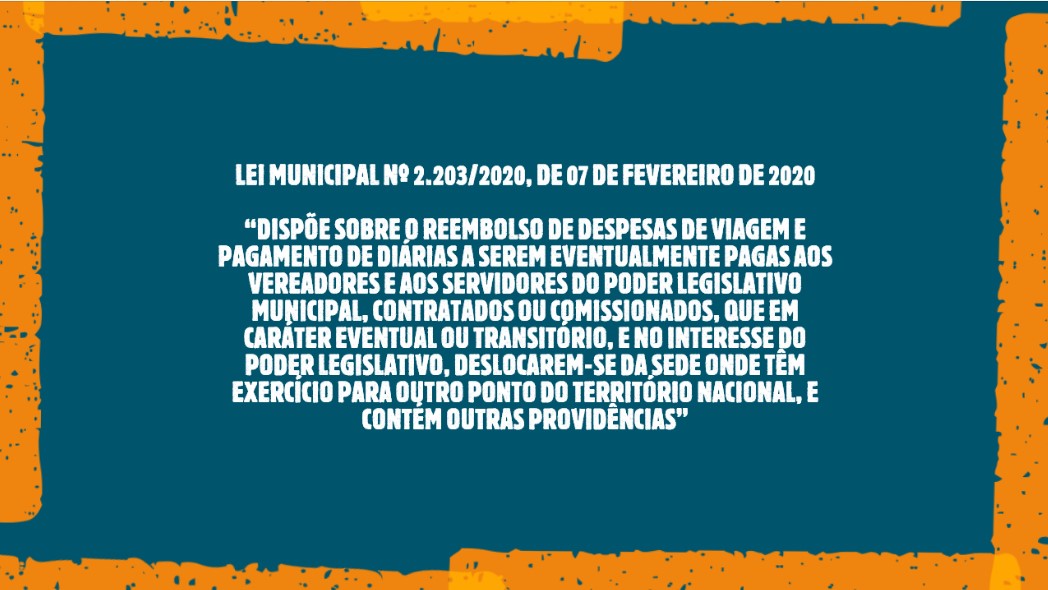 Lei Municipal nº 2.203/2020, de 07 de Fevereiro de 2020