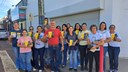 Presidente da Câmara participa de blitz educativa sobre o Maio Amarelo