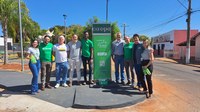 Vereadores participaram da inauguração da Estação de Hidratação Sicredi em Campina Verde